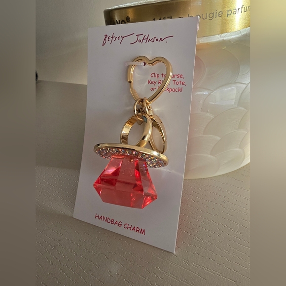 NWT Betsey Johnson Ring Pop Ketchain/Handbag Charm - Picture 3 of 7